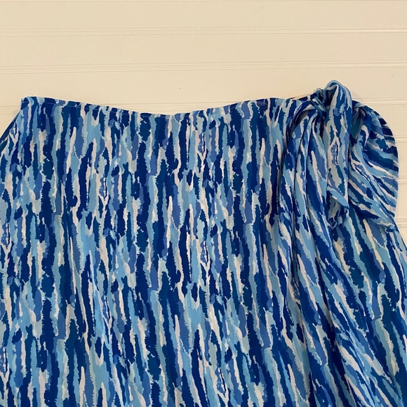 PATRICIA JONES OCEAN BLUE LONG SARONG STYLE SKIRT - Picture 3 of 3